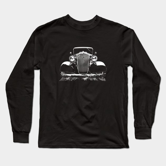 1935 Chevy Master Deluxe front view Long Sleeve T-Shirt by ZoeysGarage